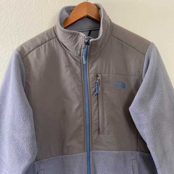 The North Face Denali Blue Gray Fleece Zip Nylon Jacket Women’s L - Picture 4 of 16